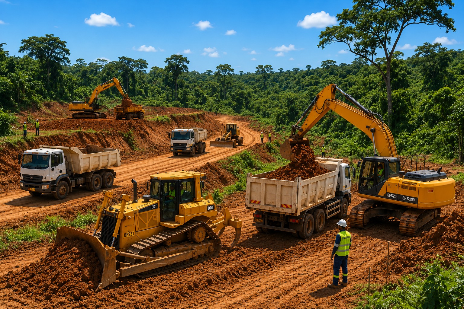 Travaux de terrassement de masse et nivellement par BulldoForce